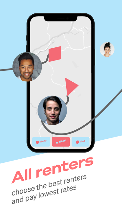 Roll+ ride-sharing platform Screenshot