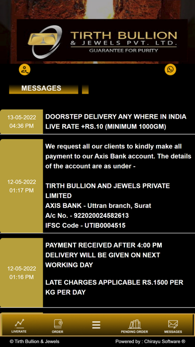 Tirth Bullion Screenshot