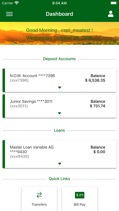 Farmers Trust & Savings Bank Screenshot