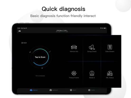 OBD GO iPad screenshot 1 - Utilities app