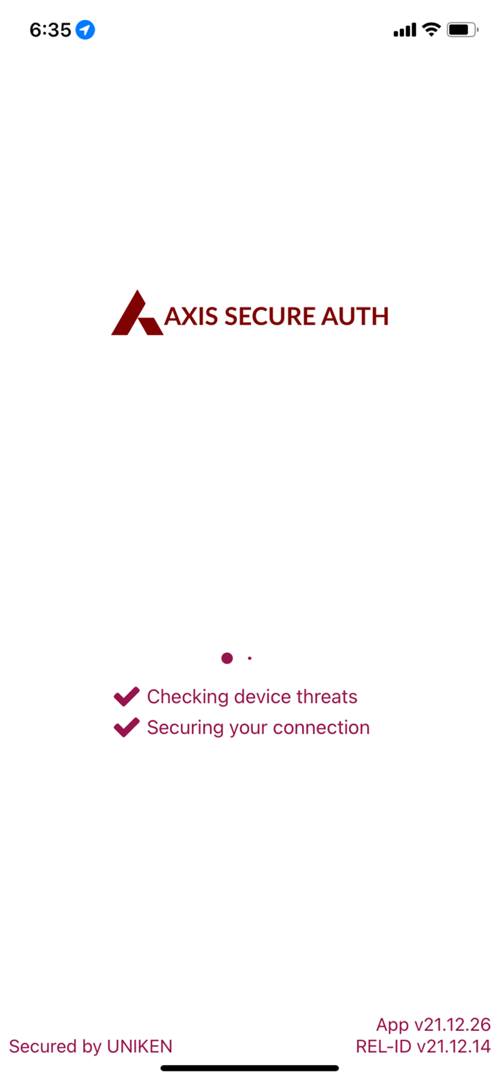 Axis SecureAuth screenshot 1