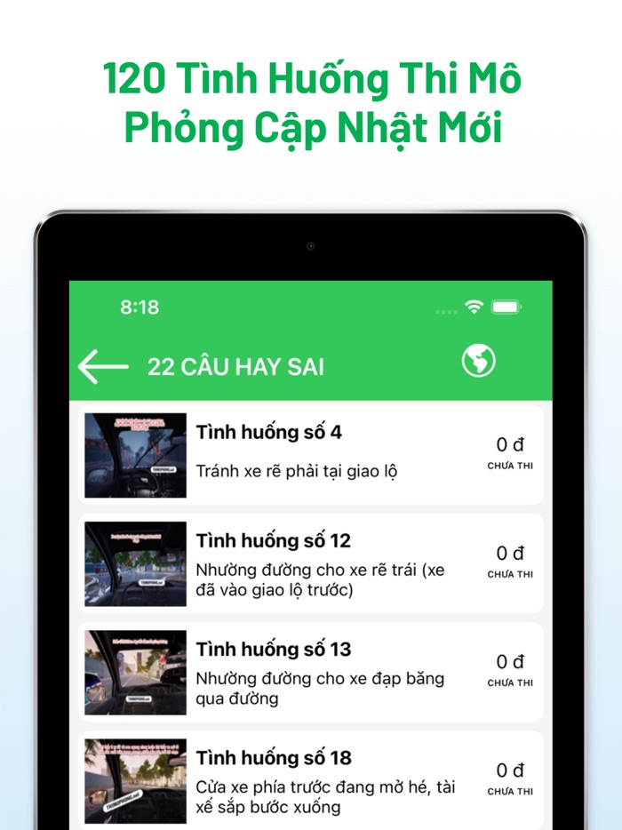 Thi Mô Phỏng Lái Xe