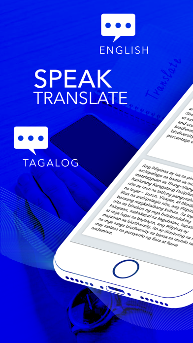 Screenshot #1 pour Tagalog English Translator