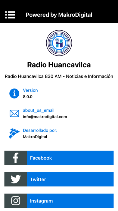 Radio Huancavilca 830 AM Screenshot