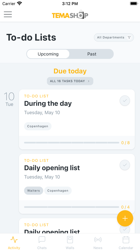 #3. Temashop Employee App (iOS) 由: Monotree