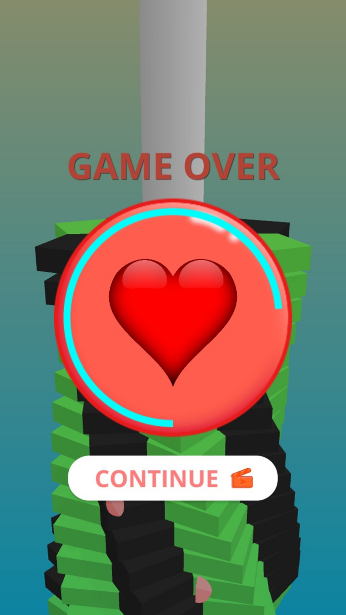 Helix Stack Ball Drop Ball 3D