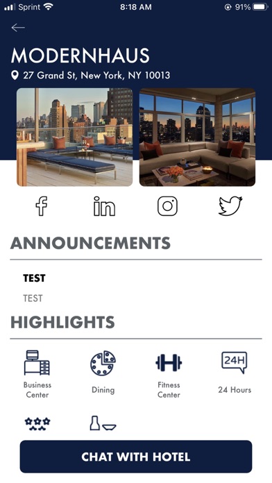 ModernHaus Hotel Screenshot