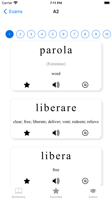 Italian dictionary：learn words Screenshot