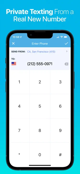Private Texting SMS Phone Text : capture d’écran 1 sur 5