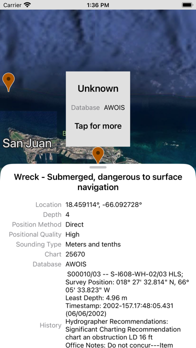 Shipwreck Map Screenshot