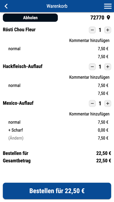 Samra Pizza Heimservice Screenshot
