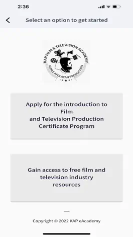 Game screenshot KAP Film & Television Academy apk