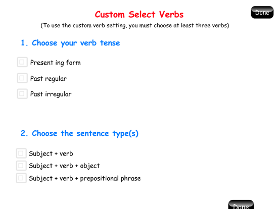 Screenshot #5 pour Fun with Verbs & Sentences HD