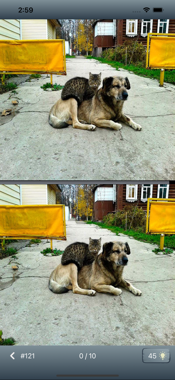 Find differences 7054 levels