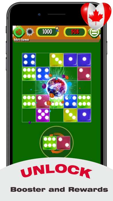 Screenshot #2 pour Fun 7 Dice: Merge Block Puzzle