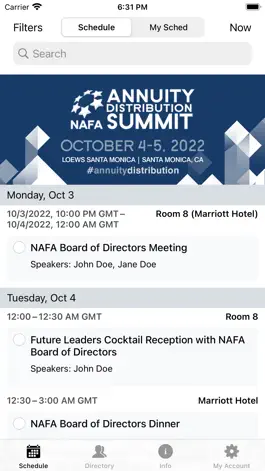 Game screenshot NAFA Events apk