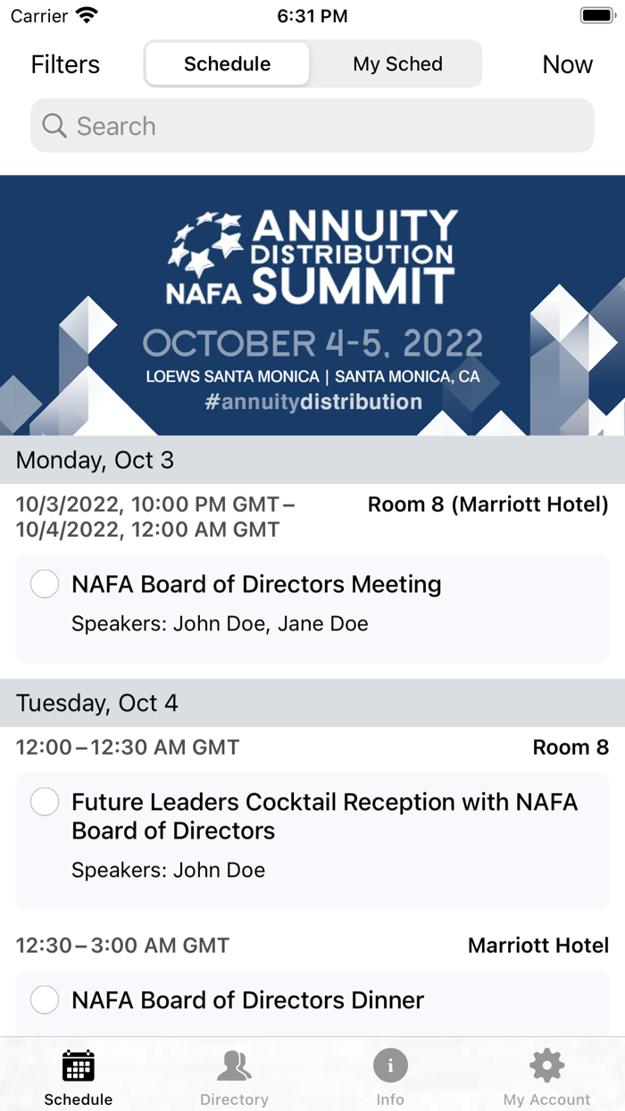 NAFA Events