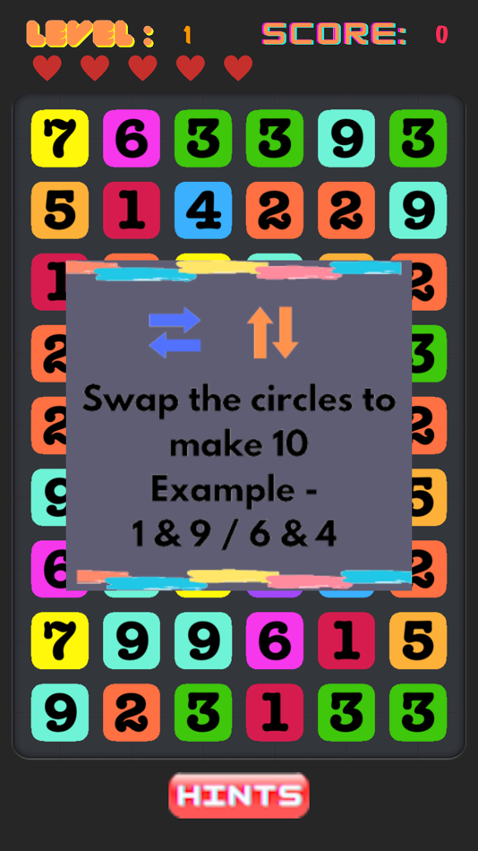 #1. Swap Number - Make Ten (iOS) 由: Tsz Poon