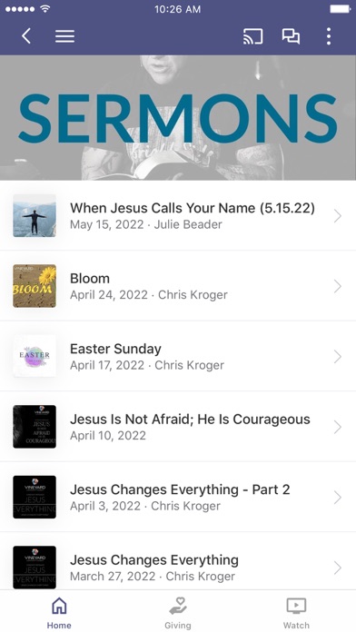 Syracuse Vineyard Church Screenshot