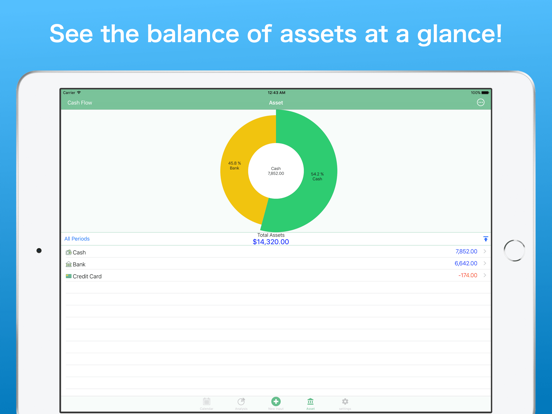 Household Accounts! Moneysave iPad screenshot 5 - Finance app