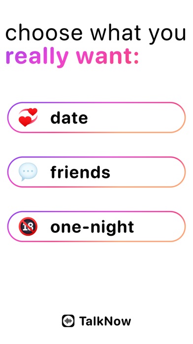 TalkNow: audio dating Screenshot
