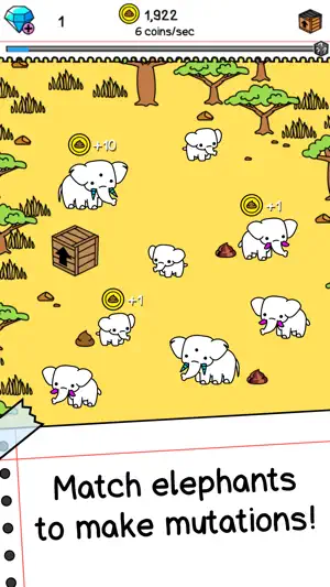 Elephant Evolution: Merge Idle screenshot 1