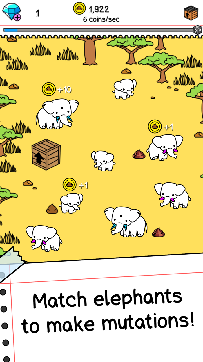 Elephant Evolution Merge Idle