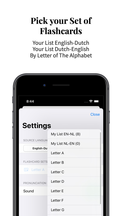 Dutch Vocabulary Screenshot