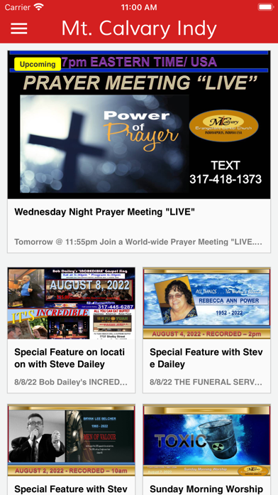 Mt Calvary Church Indianapolis Screenshot