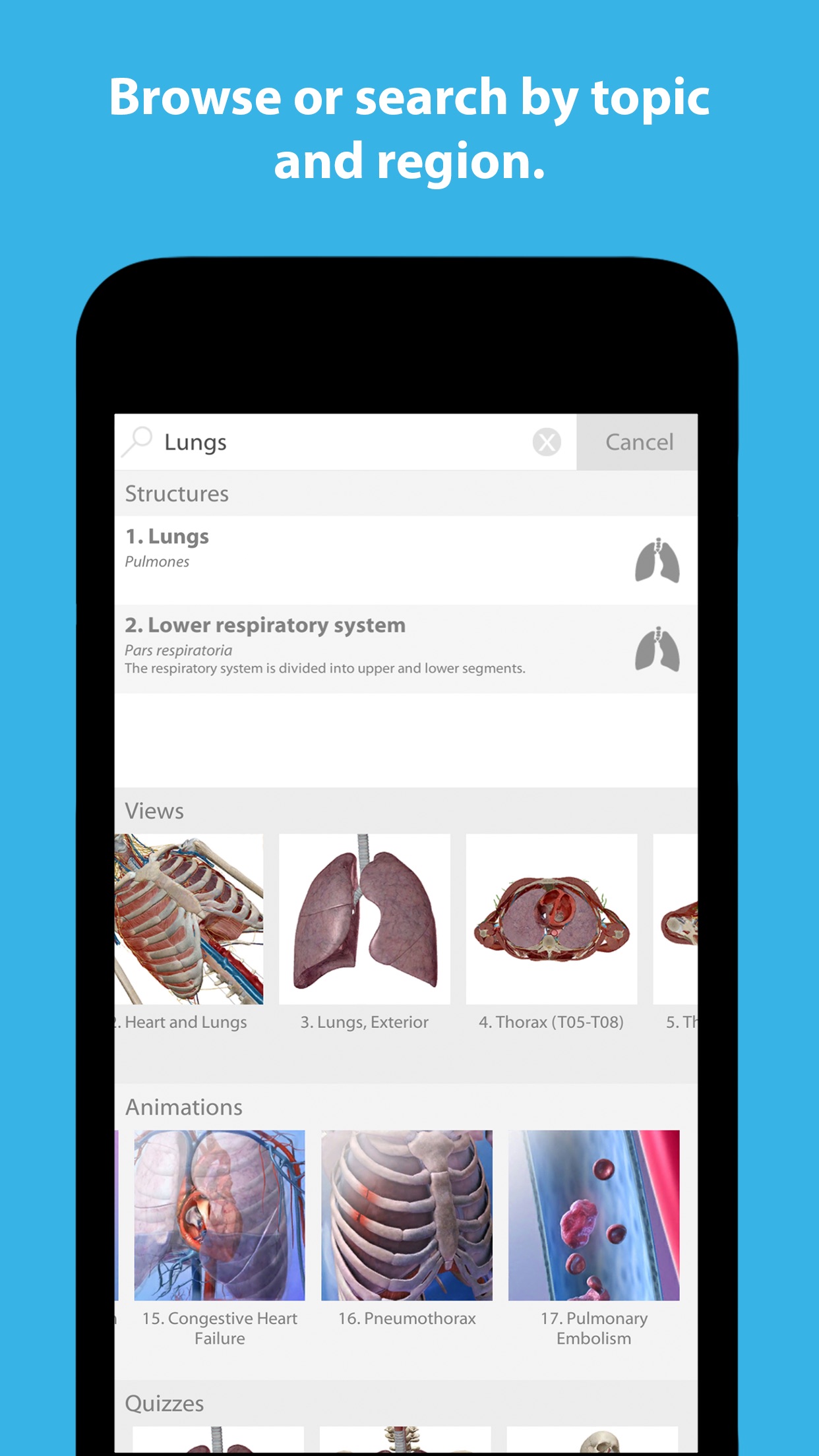 Screenshot do app Human Anatomy Atlas 2024