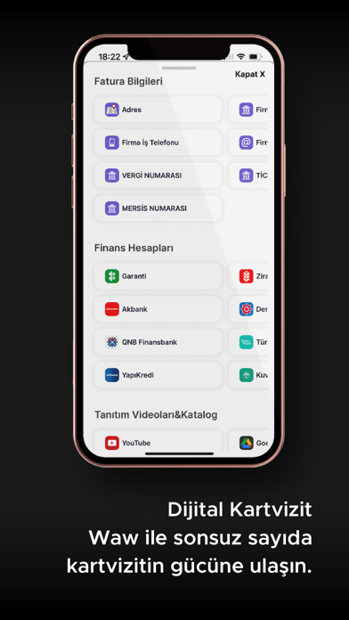 WawCard: Dijital Kartvizit Screenshot