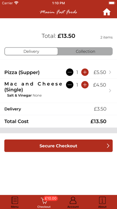 Maxim Fast Foods Screenshot