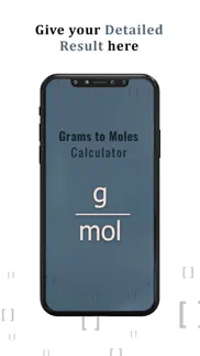 grams to moles calculator iphone screenshot 1