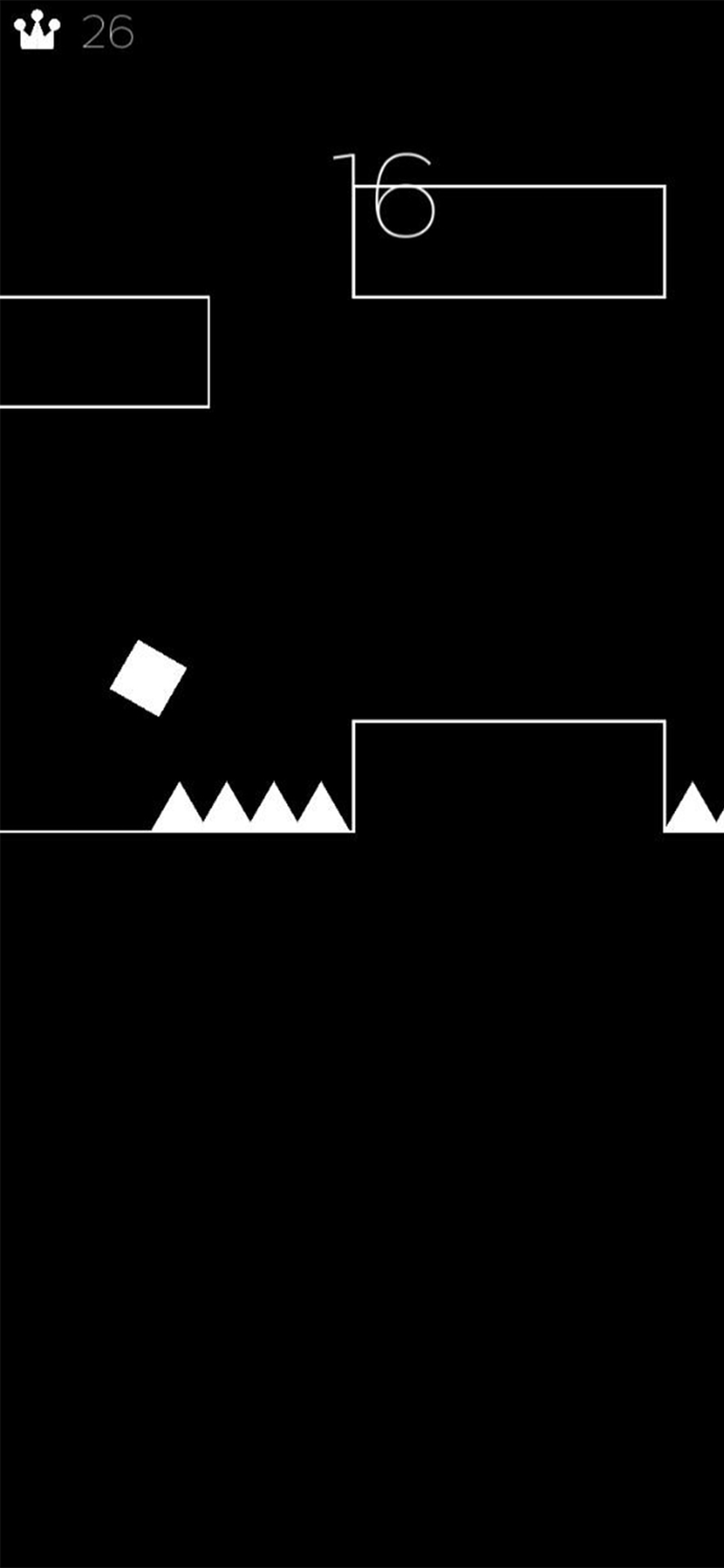Black and White Geometry Dash