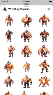 wrestling stickers iphone screenshot 1