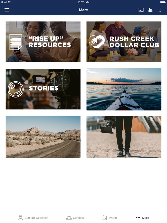 Rush Creek Church iPad screenshot 3 - Lifestyle app