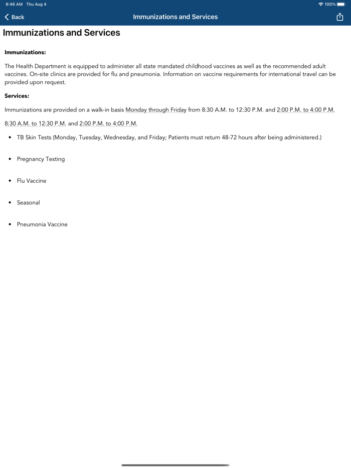 Crawford County Health Dept