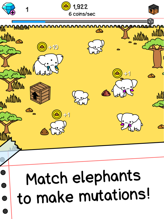 Screenshot #4 pour Elephant Evolution: Merge Idle