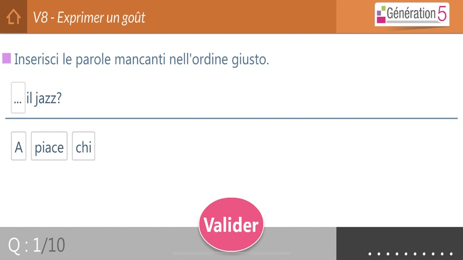 #7. Mémo italien A1-A2 (iOS) Podle: Génération 5