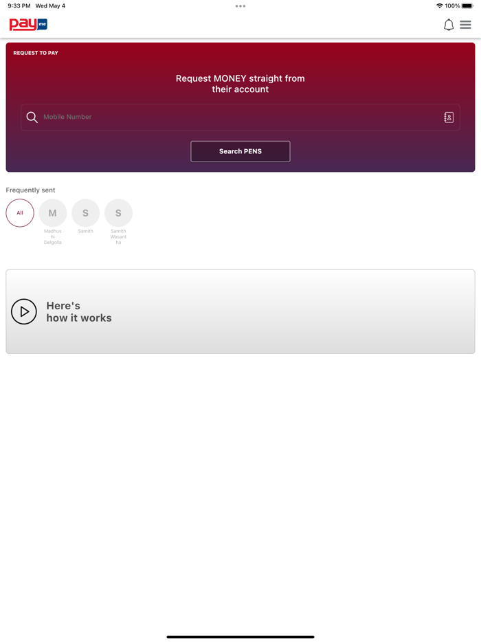 PayMe - Request to Pay