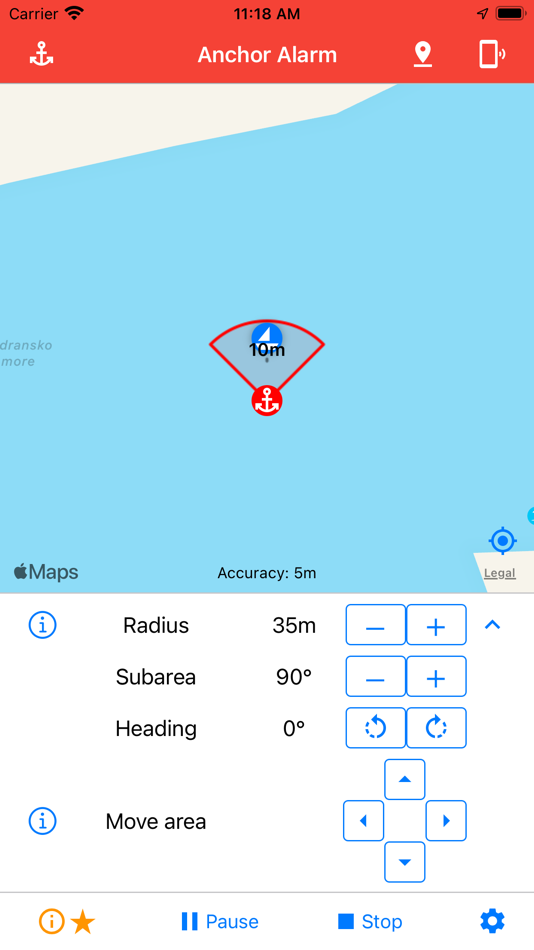 #3. Anchor Alarm / Watch (iOS) 由: w+h GmbH