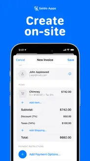 invoice maker by saldo apps iphone screenshot 2