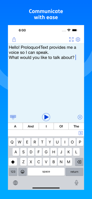 ‎Proloquo4Text AAC-Screenshot