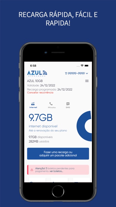 Azul Operadora Screenshot