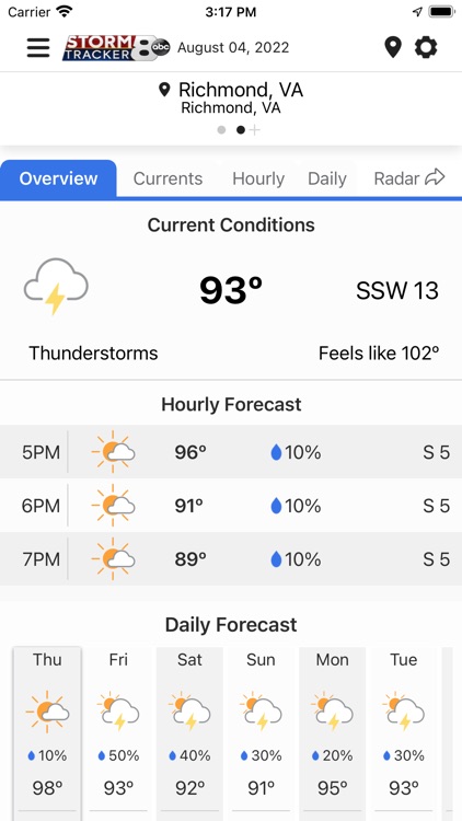 WRIC StormTracker 8 Weather