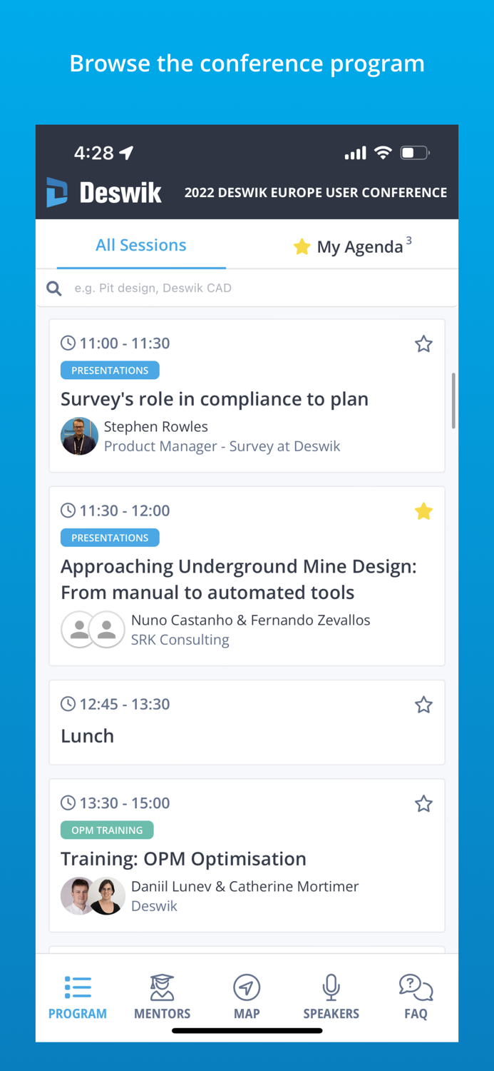 Deswik Conference App