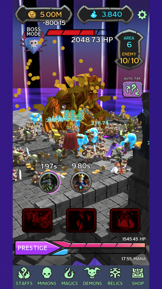 #5. Tap Dungeon Necromancer (iOS) Ved: Ben Walker