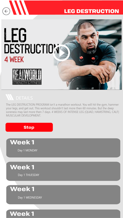 RealWorld Strength and Fitness Screenshot