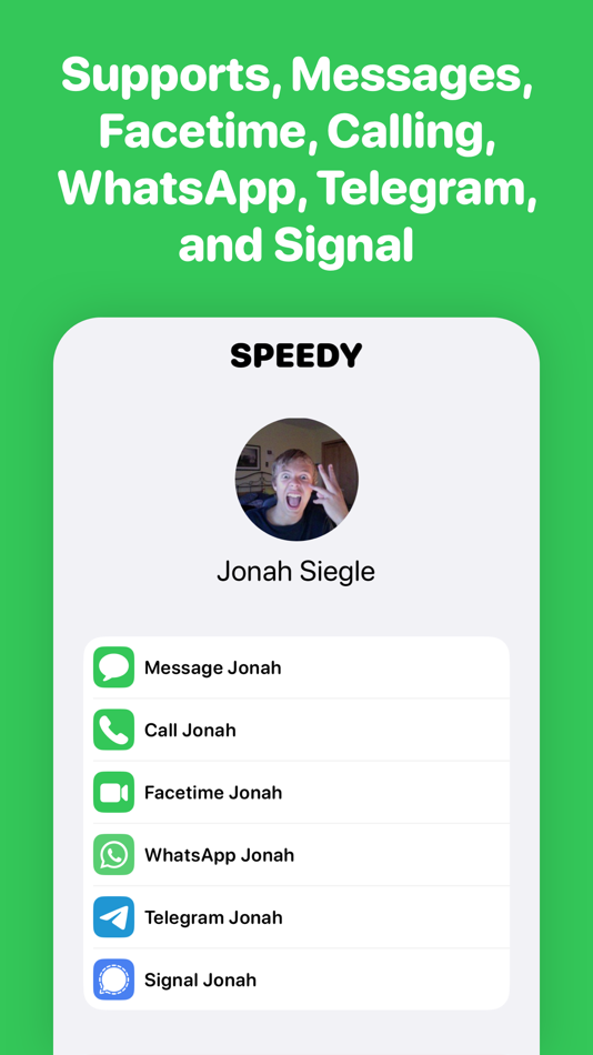 #2. Speedy - Lock Screen Contacts (iOS) 由: Clever Bytes Inc.