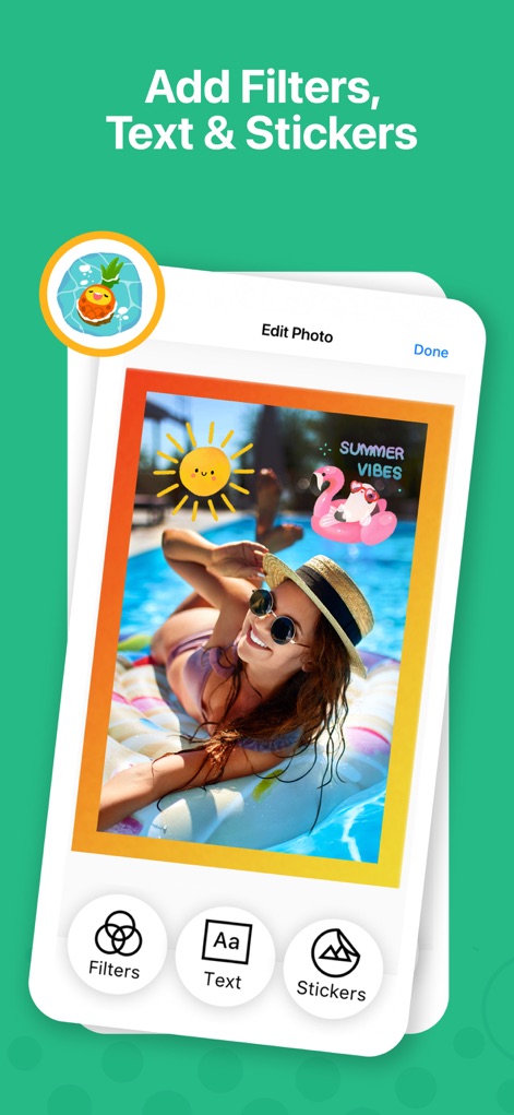 Pic Stitch - Collage Editor - This tool allows users to adorn images with playful 'stickers powered by Giphy' and customize visuals with robust 'text editor' capabilities.